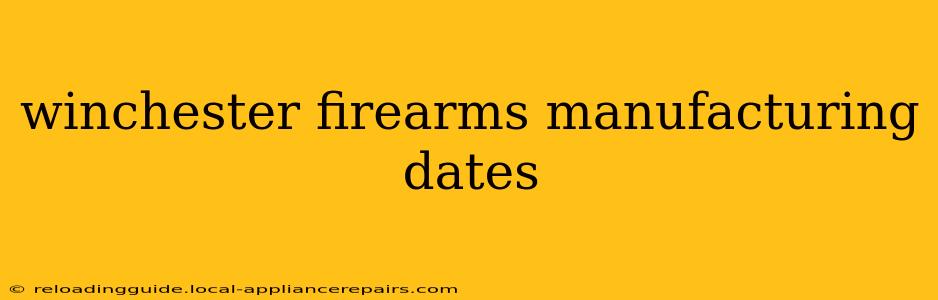 winchester firearms manufacturing dates