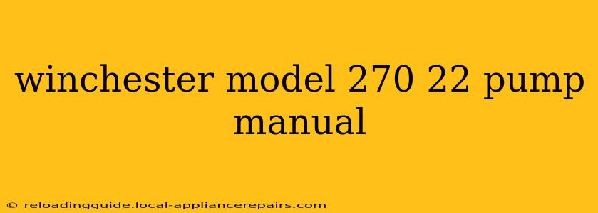 winchester model 270 22 pump manual