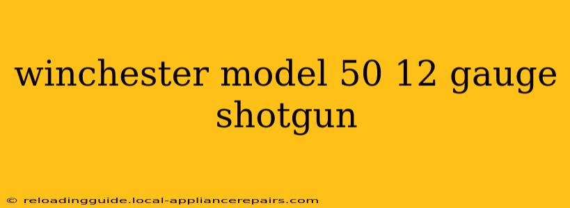 winchester model 50 12 gauge shotgun