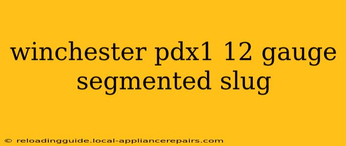 winchester pdx1 12 gauge segmented slug