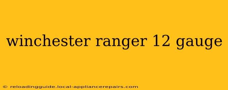 winchester ranger 12 gauge