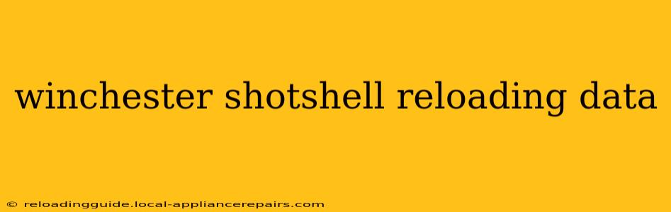 winchester shotshell reloading data