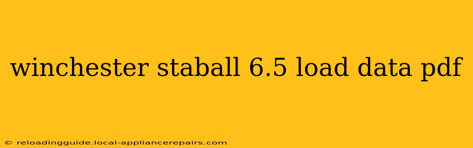 winchester staball 6.5 load data pdf