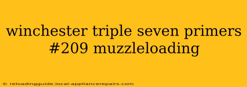 winchester triple seven primers #209 muzzleloading