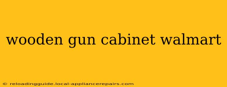 wooden gun cabinet walmart