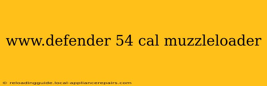 www.defender 54 cal muzzleloader